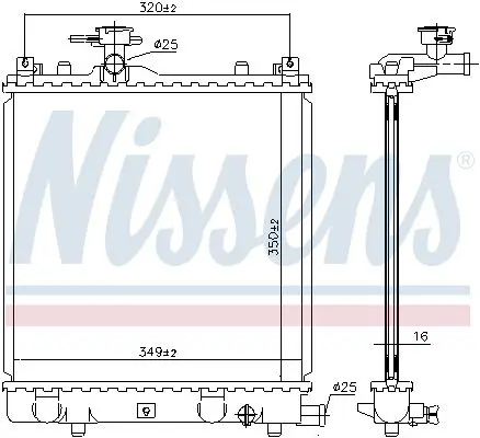 Handler.Part Radiator, engine cooling NISSENS 64175A 6