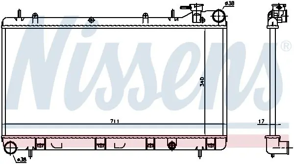 Handler.Part Radiator, engine cooling NISSENS 64185 5