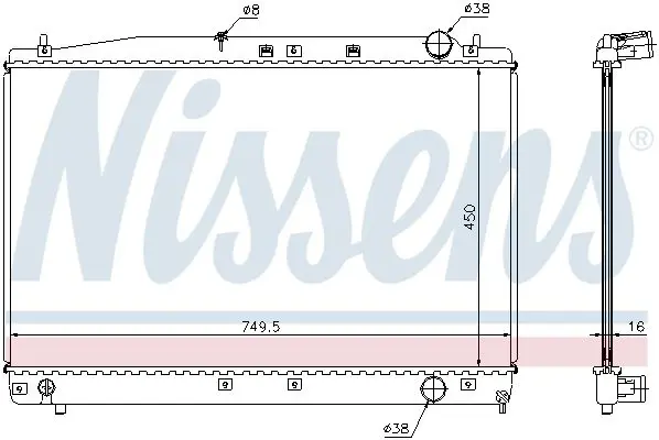 Handler.Part Radiator, engine cooling NISSENS 646802 5