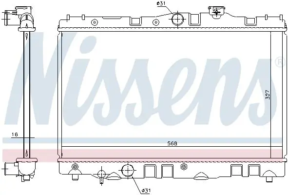 Handler.Part Radiator, engine cooling NISSENS 646886 5