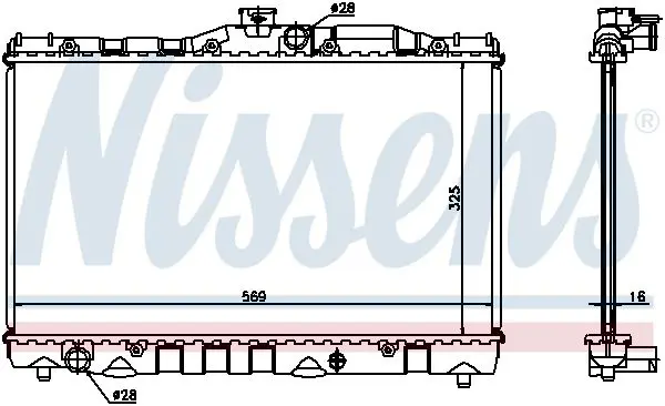 Handler.Part Radiator, engine cooling NISSENS 64739 6