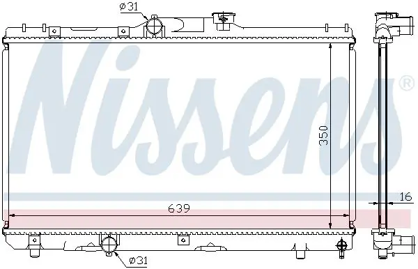 Handler.Part Radiator, engine cooling NISSENS 64786A 5