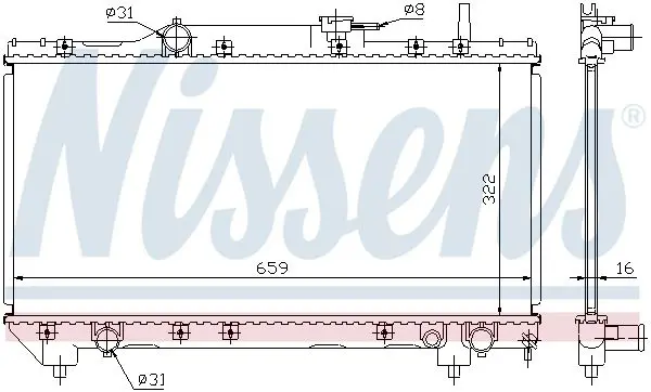 Handler.Part Radiator, engine cooling NISSENS 64838A 5