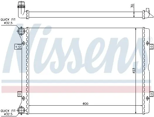 Handler.Part Radiator, engine cooling NISSENS 65014 5