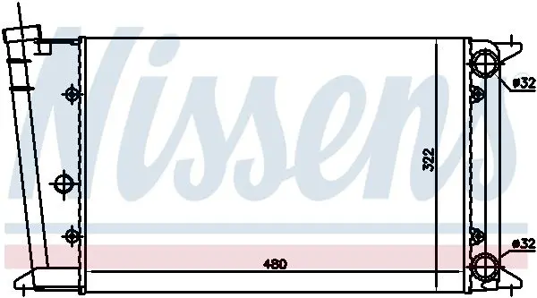 Handler.Part Radiator, engine cooling NISSENS 65020 6