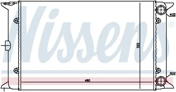 Handler.Part Radiator, engine cooling NISSENS 65030 6