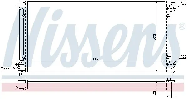 Handler.Part Radiator, engine cooling NISSENS 651611 5