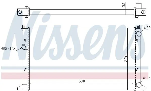 Handler.Part Radiator, engine cooling NISSENS 65266 5