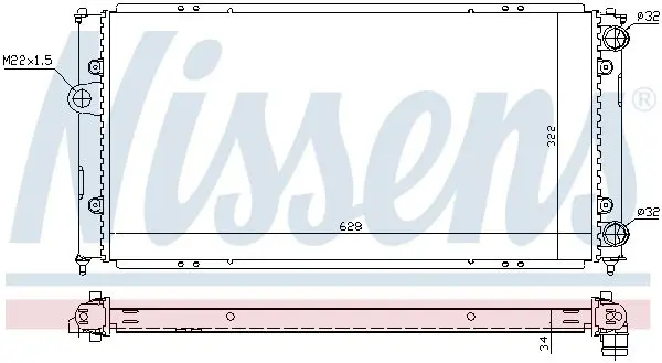 Handler.Part Radiator, engine cooling NISSENS 652681 5