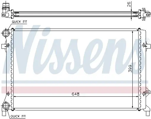 Handler.Part Radiator, engine cooling NISSENS 65277A 6