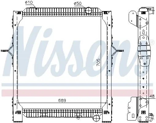 Handler.Part Radiator, engine cooling NISSENS 65476 1