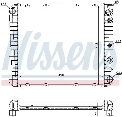 Handler.Part Radiator, engine cooling NISSENS 65520A 7