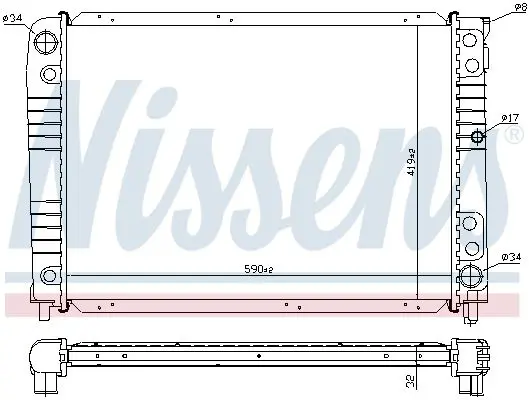 Handler.Part Radiator, engine cooling NISSENS 65537A 6