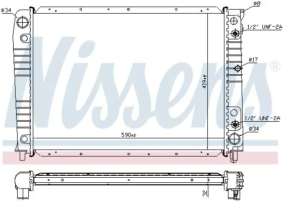 Handler.Part Radiator, engine cooling NISSENS 65538A 6