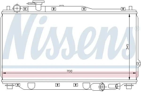 Handler.Part Radiator, engine cooling NISSENS 66604 5