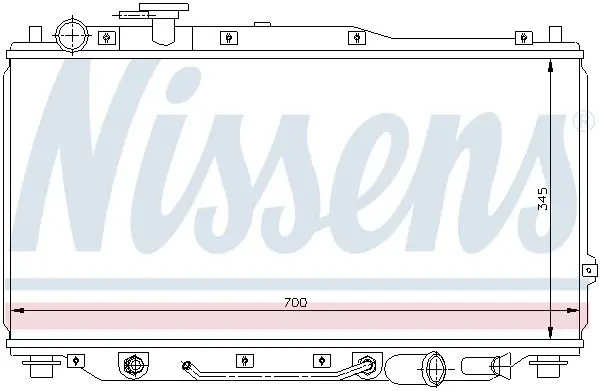 Handler.Part Radiator, engine cooling NISSENS 66605 5