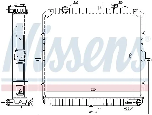 Handler.Part Radiator, engine cooling NISSENS 66622 5