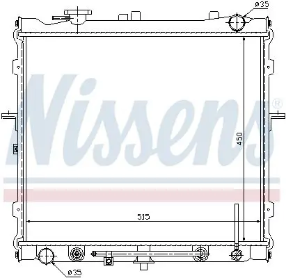 Handler.Part Radiator, engine cooling NISSENS 66643 5