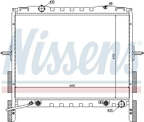 Handler.Part Radiator, engine cooling NISSENS 66657 5