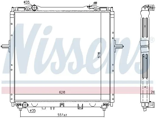 Handler.Part Radiator, engine cooling NISSENS 66768 5