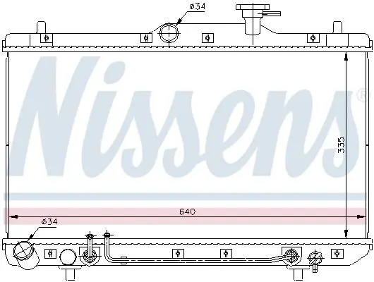 Handler.Part Radiator, engine cooling NISSENS 67023 5