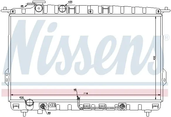 Handler.Part Radiator, engine cooling NISSENS 67027 5