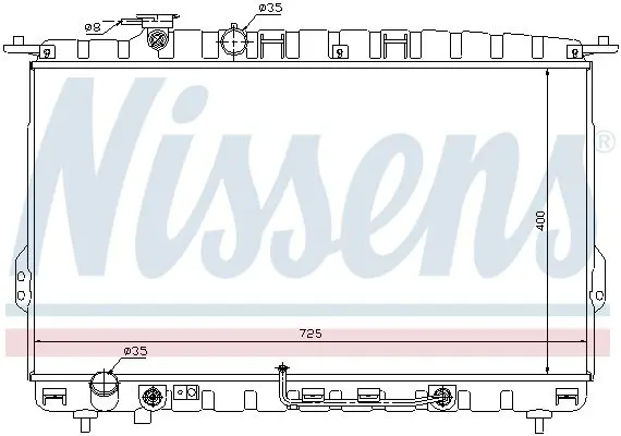 Handler.Part Radiator, engine cooling NISSENS 67028 5