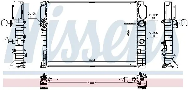 Handler.Part Radiator, engine cooling NISSENS 67105 6