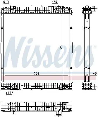 Handler.Part Radiator, engine cooling NISSENS 67184 1