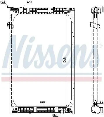 Handler.Part Radiator, engine cooling NISSENS 67171 1