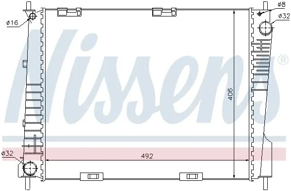 Handler.Part Radiator, engine cooling NISSENS 67283 5