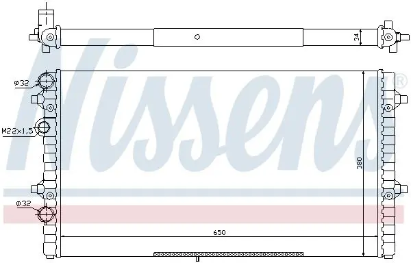 Handler.Part Radiator, engine cooling NISSENS 67302 5