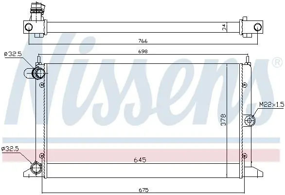 Handler.Part Radiator, engine cooling NISSENS 67304 5