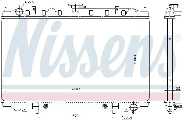 Handler.Part Radiator, engine cooling NISSENS 67352 5