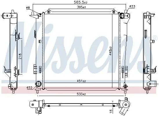 Handler.Part Radiator, engine cooling NISSENS 675016 5