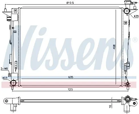 Handler.Part Radiator, engine cooling NISSENS 675018 6