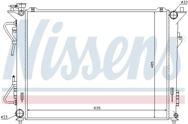 Handler.Part Radiator, engine cooling NISSENS 67507 6