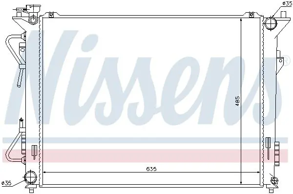 Handler.Part Radiator, engine cooling NISSENS 67508 5