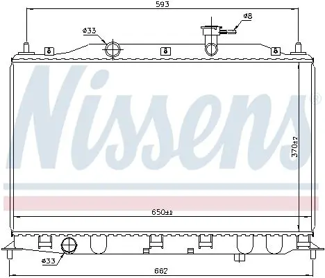 Handler.Part Radiator, engine cooling NISSENS 67509 5