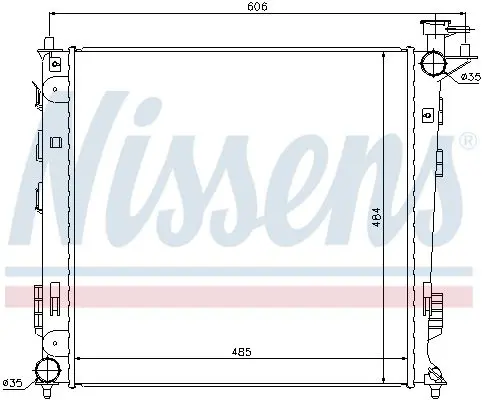 Handler.Part Radiator, engine cooling NISSENS 67517 5