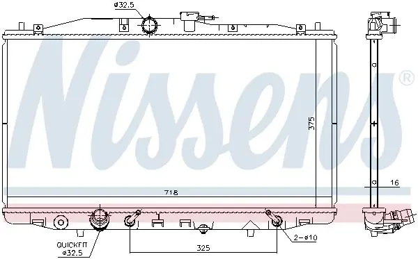 Handler.Part Radiator, engine cooling NISSENS 68152 5