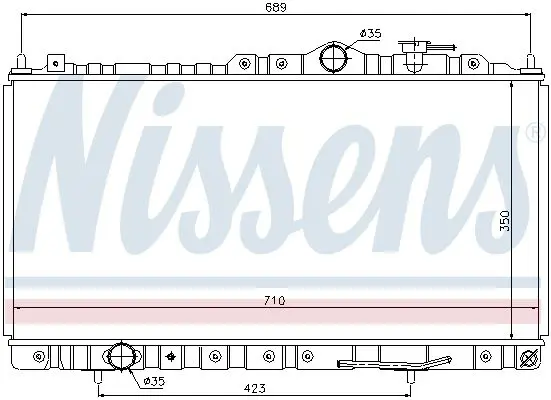 Handler.Part Radiator, engine cooling NISSENS 68180 5