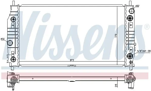 Handler.Part Radiator, engine cooling NISSENS 69016 5