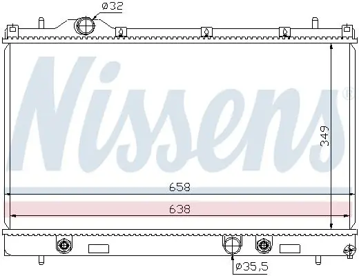 Handler.Part Radiator, engine cooling NISSENS 69209 6