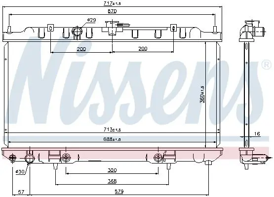 Handler.Part Radiator, engine cooling NISSENS 69460 6