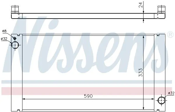 Handler.Part Radiator, engine cooling NISSENS 69705 2