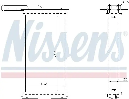 Handler.Part Heat exchanger, interior heating NISSENS 71761 6