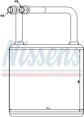 Handler.Part Heat exchanger, interior heating NISSENS 72029 7