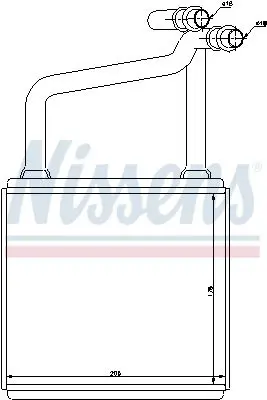 Handler.Part Heat exchanger, interior heating NISSENS 72031 6