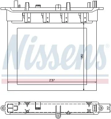 Handler.Part Heat exchanger, interior heating NISSENS 72033 1